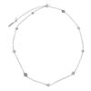 Zilverkleurige ketting met madeliefjes