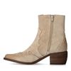 Beige suède cowboylaarsjes