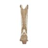 Beige leren cowboylaarzen met off white details