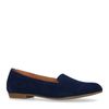 Donkerblauwe suède loafers