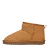 Camel enkelboots met wol