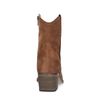 Cognac suède lage cowboylaarzen