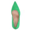 Groene suède pumps