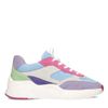 Blauwe multicolor suède sneakers