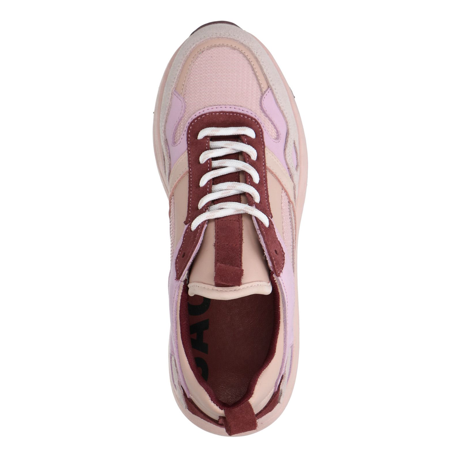 Roze suède dad sneakers - Damesschoenen – SACHA