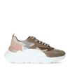 Taupe suède dad sneakers