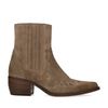 Taupe suède cowboylaarzen