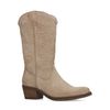 Taupe suède cowboy laarzen