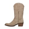 Taupe suède cowboy laarzen