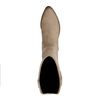 Taupe suède cowboy laarzen