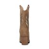 Taupe cowboy enkellaarsjes met metallic details