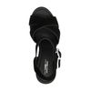 Zwarte suède sandalen met hak