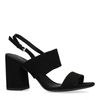 Sandalen met hak zwart