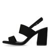 Sandalen met hak zwart