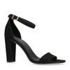 Zwarte sandalen met hak