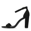 Zwarte sandalen met hak