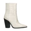 Beige cowboylaarzen met croco details