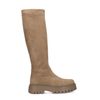 Beige hoge stretch laarzen