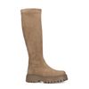 Beige hoge stretch laarzen