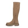 Beige hoge stretch laarzen