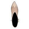 Beige cowboylaarzen met metallic details