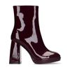 Bordeaux enkelboots met hak