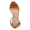 Cognac sandalen met hak