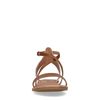 Cognac sandalen met gespsluiting