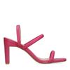 Roze sandalen met rechte hak