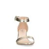 Gouden sandalen met hak
