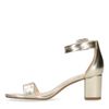 Gouden sandalen met hak