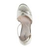 Goudkleurige sandalen met hoge hak