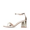 Goudkleurige sandalen met hak