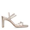 Goudkleurige sandalen met hak
