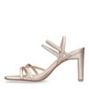 Goudkleurige sandalen met hak