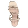 Goudkleurige sandalen met hak