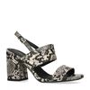 Snakeskin sandalen met hak