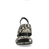 Snakeskin sandalen met hak
