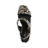 Snakeskin sandalen met hak