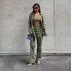 Groene hak sandalen met bandjes