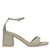 Groene sandalen met hak