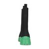 Zwarte chelsea boots met groene zool