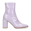 Lila enkellaarsjes met lak look