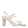 Off white leren muiltjes met bandjes