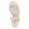 Off white leren muiltjes met bandjes