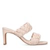 Off white muiltjes met gevlochten banden