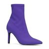 Paarse sock boots met hak