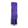 Paarse sock boots met hak