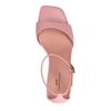 Roze sandalen met hak