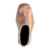 Roze metallic enkellaarsjes met hak
